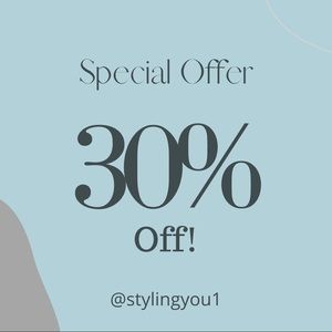 SALE! 30% off all items, 40% off if u bundle > 3!